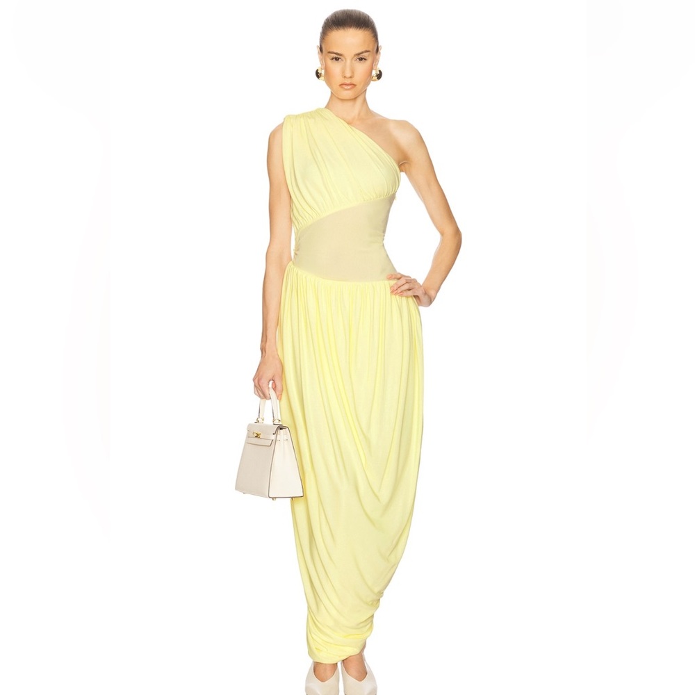 Helsa amphora dress in yellow